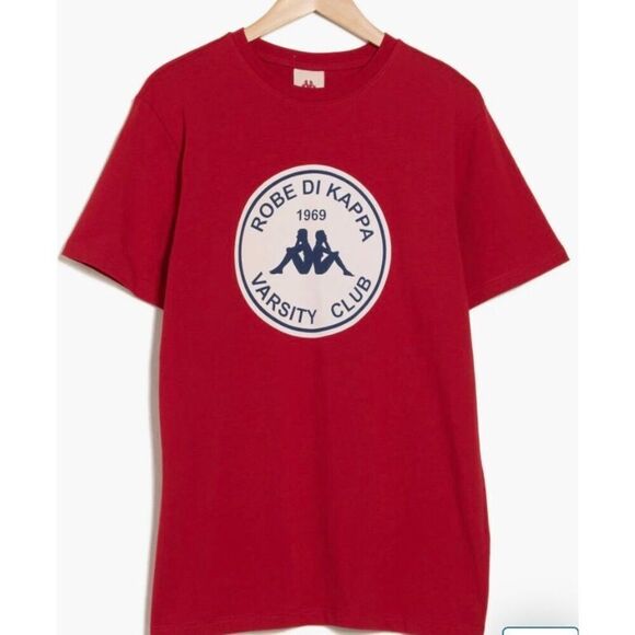 KAPPA X ROBE - NWT - M Sz XXL Giovani Mano Graphic Print Tee in Red Chili Pepper - Picture 3 of 13